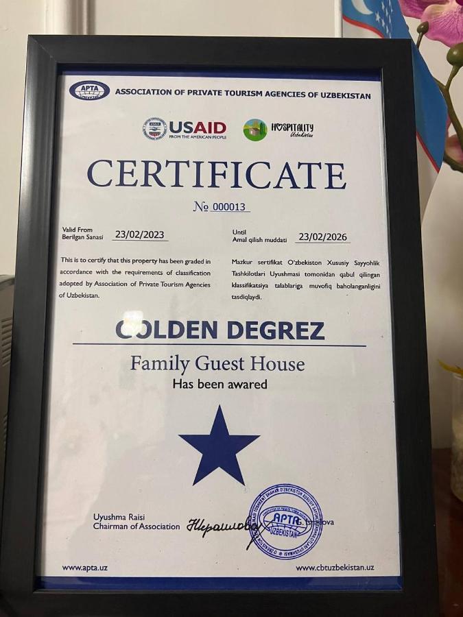 Hotel Guest House Golden Degrez 布哈拉 外观 照片